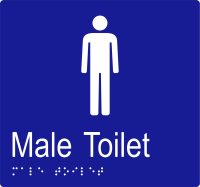 Male Toilet w Braille