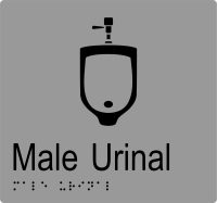 Male Urinal w Braille