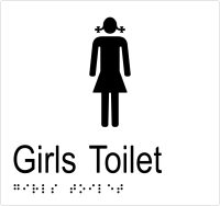 Girls Toilet w Braille