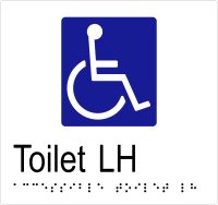 Accessible Toilet LH w Braille
