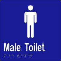 Male Toilet w Braille