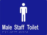 Male Staff Toilet w Braille