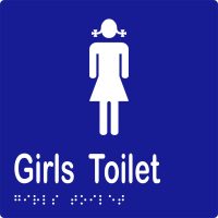 Girls Toilet w Braille
