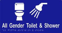 All Gender Toilet & Shower w Braille