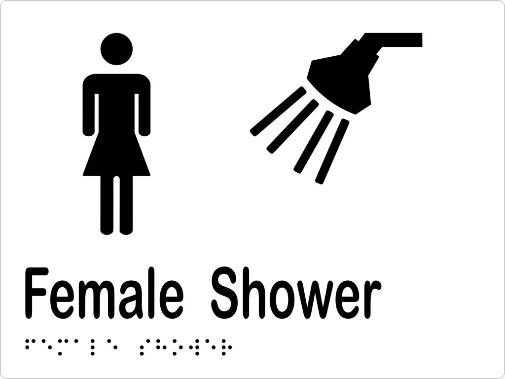Female Shower W Braille KJAM Signage female-shower-w-braille-kjam-signage