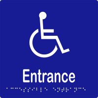Accessible Entrance w Braille