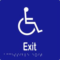 Accessible Exit w Braille